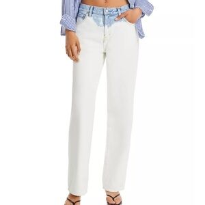 New Pistola Bobbie Mid Rise Loose Straight Jeans in Tidal Wave Size 30